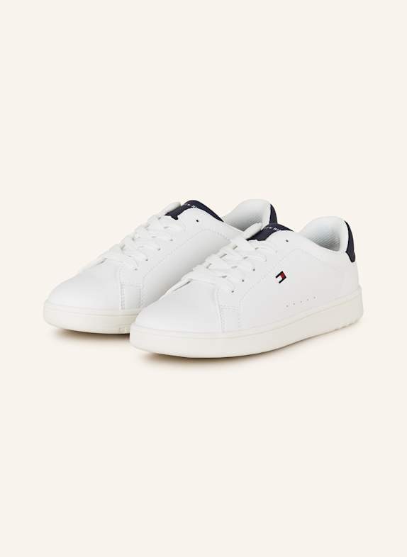 TOMMY HILFIGER Sneaker WEISS/ DUNKELBLAU