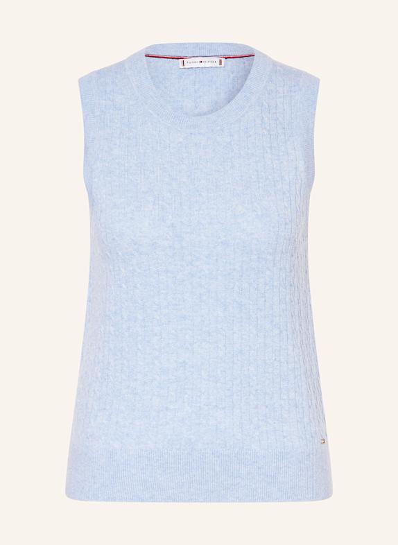 TOMMY HILFIGER Pullunder HELLBLAU