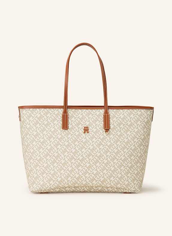 TOMMY HILFIGER Shopper TH MONOPLAY CREME/ BEIGE/ BRAUN