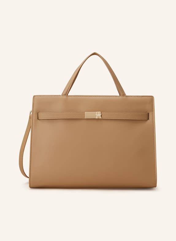 TOMMY HILFIGER Handtasche TH HERITAGE HELLBRAUN