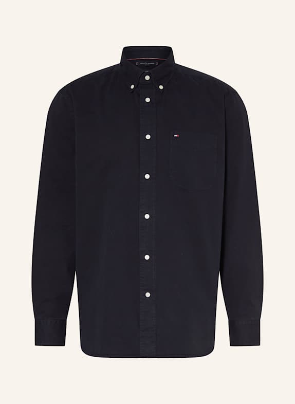 TOMMY HILFIGER Hemd Relaxed Fit DUNKELBLAU