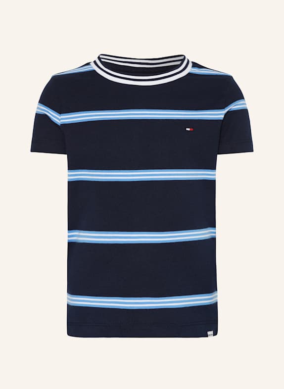 TOMMY HILFIGER T-Shirt DUNKELBLAU/ HELLBLAU/ WEISS