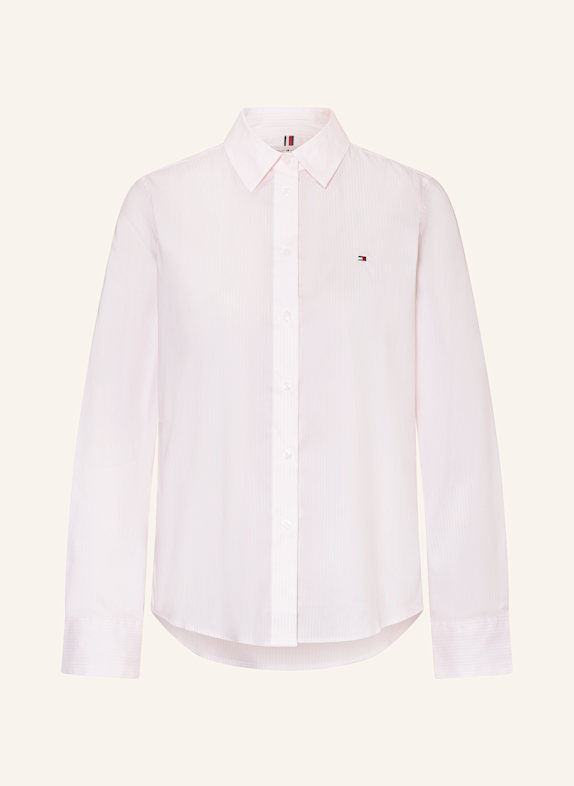 TOMMY HILFIGER Hemdbluse WEISS/ HELLROSA