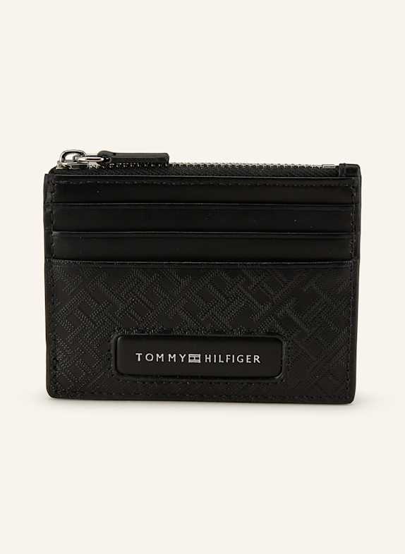 TOMMY HILFIGER Kartenetui mit Münzfach SCHWARZ