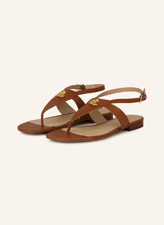 LAUREN RALPH LAUREN Zehentrenner EVERLEY COGNAC