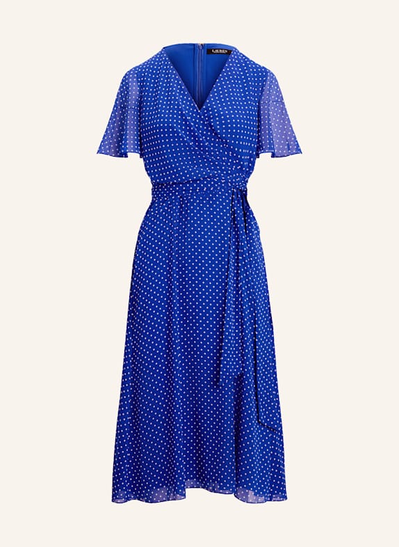 LAUREN RALPH LAUREN Kleid BLAU/ WEISS