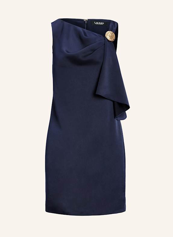 LAUREN RALPH LAUREN Cocktailkleid aus Satin DUNKELBLAU
