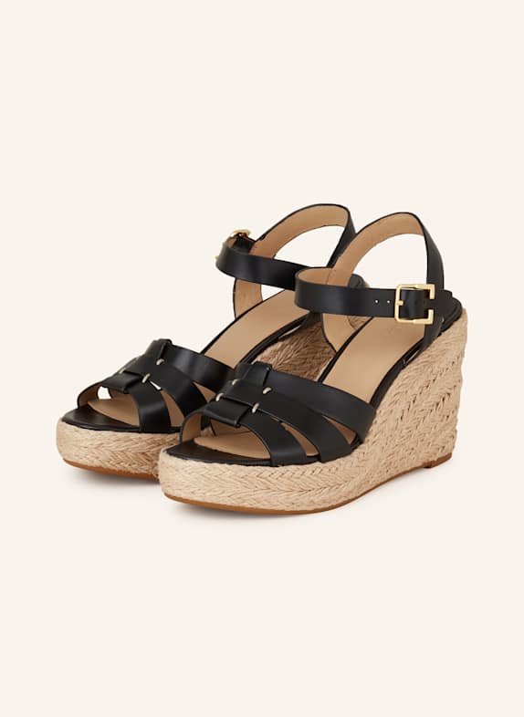 LAUREN RALPH LAUREN Plateau-Wedges SOFFIA SCHWARZ