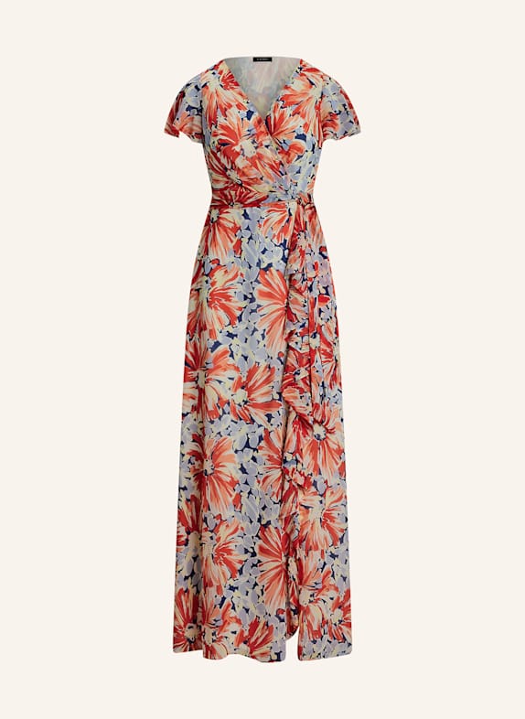LAUREN RALPH LAUREN Kleid ROT/ HELLBLAU/ BLAU