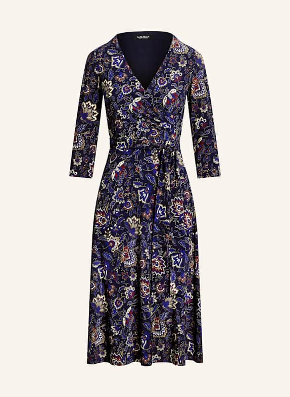 LAUREN RALPH LAUREN Kleid DUNKELBLAU/ DUNKELROT/ WEISS