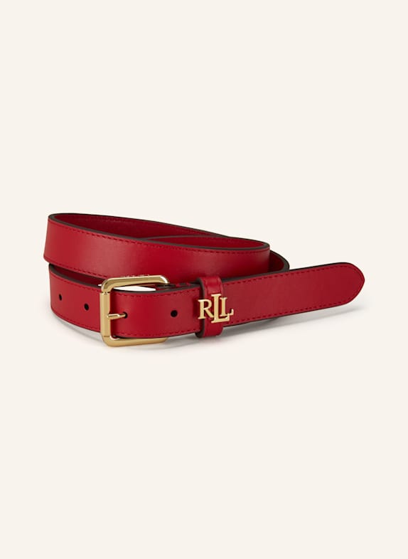 LAUREN RALPH LAUREN Ledergürtel ROT