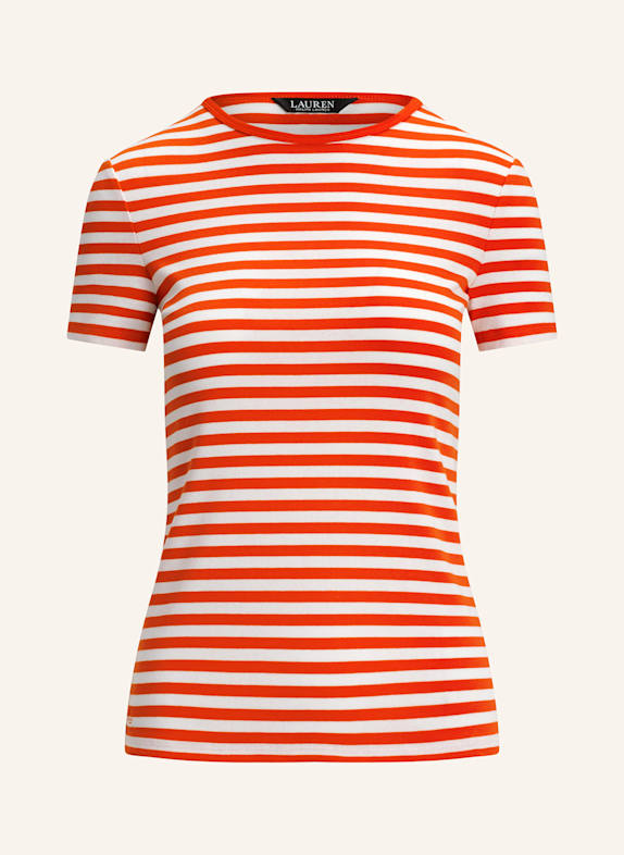 LAUREN RALPH LAUREN T-Shirt ORANGE/ WEISS