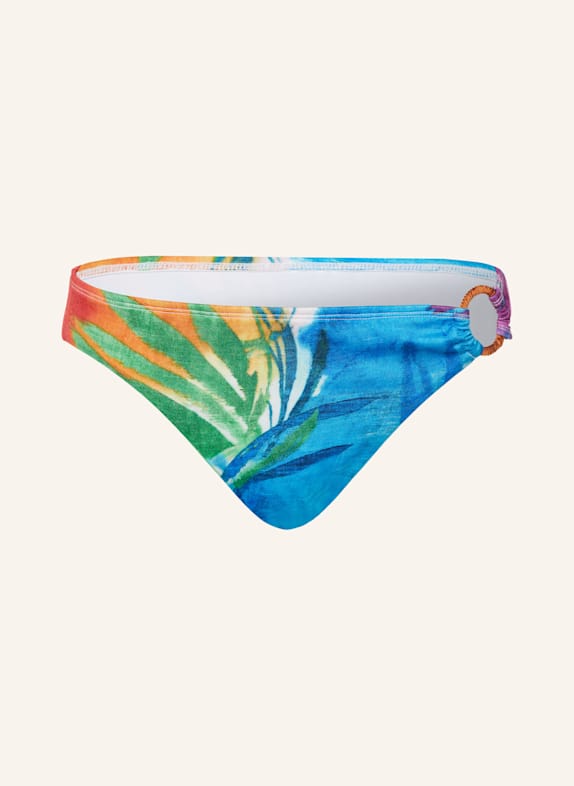 LAUREN RALPH LAUREN Basic-Bikini-Hose ENGINEERED PARADISE BLAU/ GRÜN/ LILA