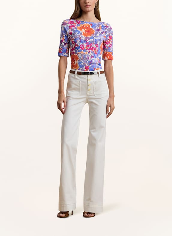 LAUREN RALPH LAUREN T-shirt LIGHT PURPLE / LIGHT BLUE / ORANGE