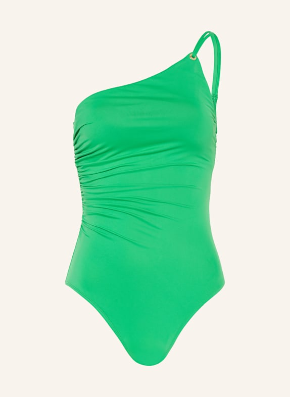 LAUREN RALPH LAUREN One-Shoulder-Badeanzug BEACH CLUB SOLIDS GRÜN