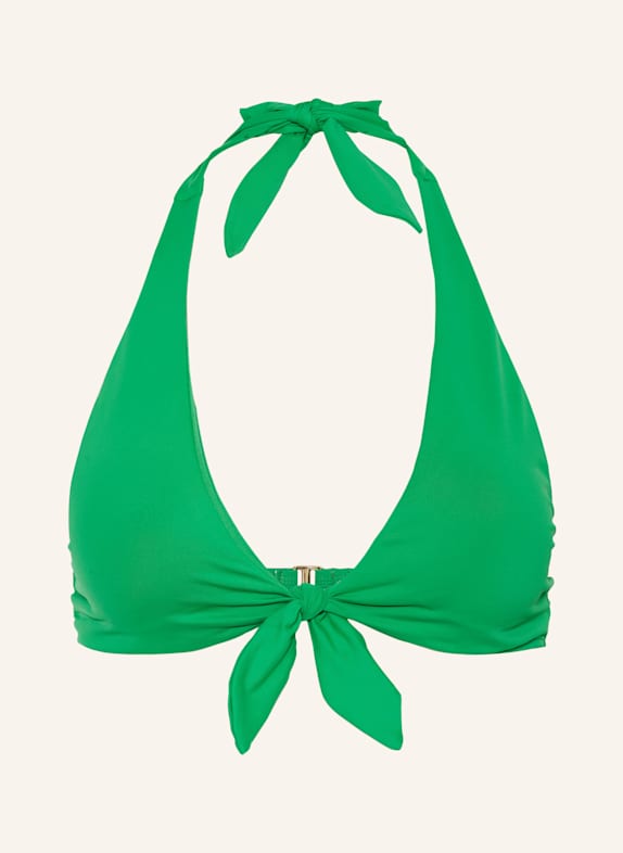 LAUREN RALPH LAUREN Neckholder-Bikini-Top BEACH CLUB SOLIDS GRÜN