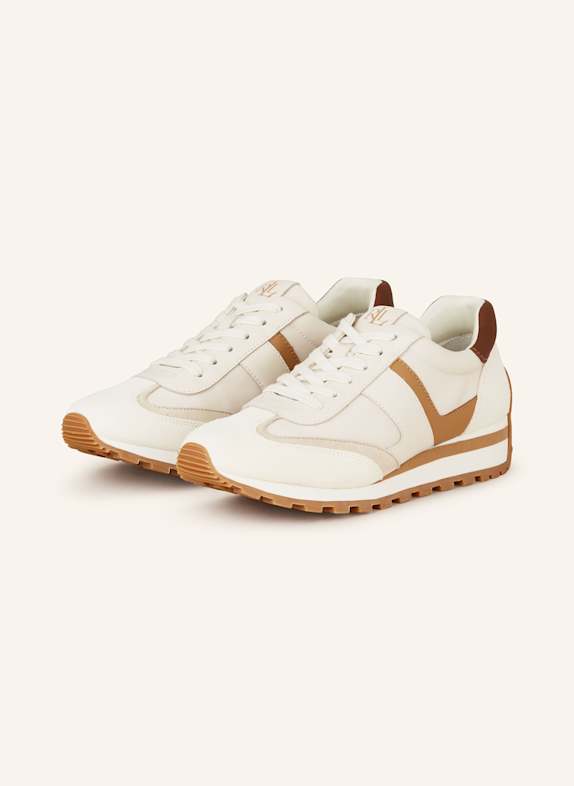 LAUREN RALPH LAUREN Sneaker CREME/ HELLBRAUN/ BRAUN