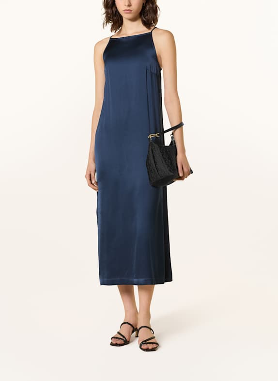 ottod'ame Satin dress DARK BLUE