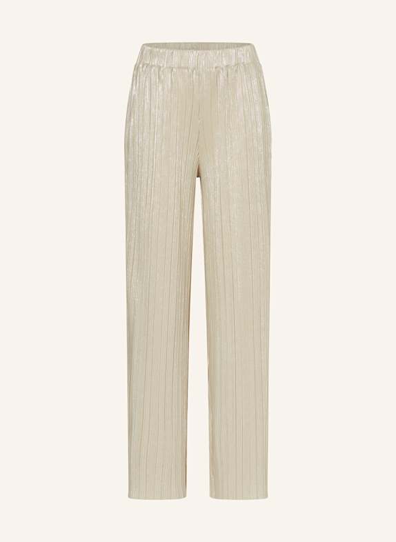 GARCIA Pliseehose mit Glitzergarn 2109 silver