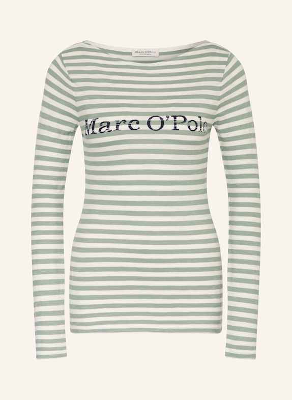 Marc O'Polo Longsleeve GRÜN/ ECRU
