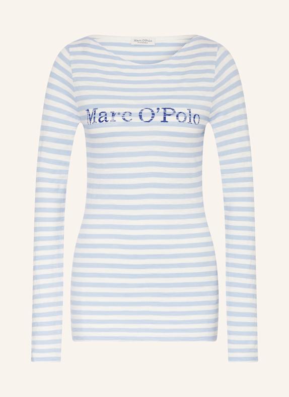 Marc O'Polo Longsleeve HELLBLAU/ WEISS