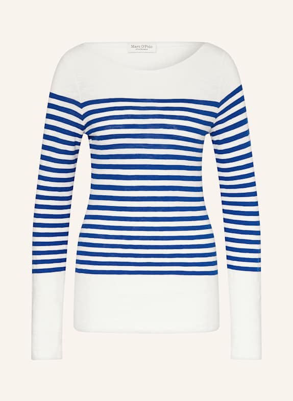 Marc O'Polo Longsleeve WEISS/ BLAU
