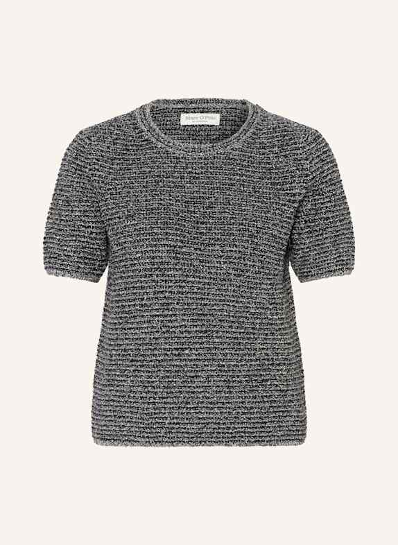 Marc O'Polo Strickshirt DUNKELBLAU/ ECRU
