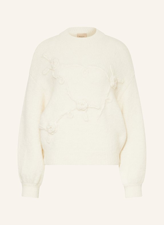 ROUGE VILA VITRINNIE sweater with alpaca ECRU