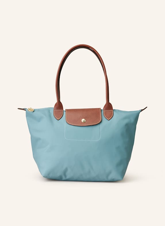 LONGCHAMP Shopper LE PLIAGE M TÜRKIS/ BRAUN
