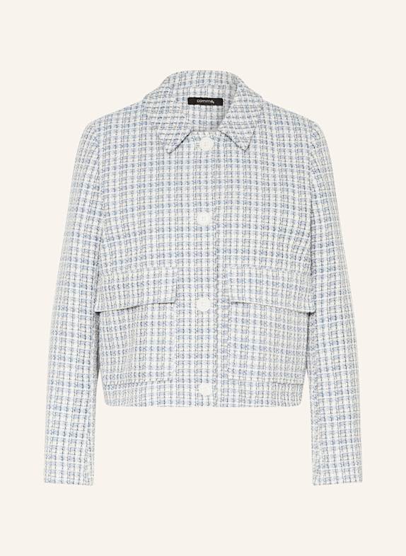 comma Tweed box jacket LIGHT BLUE/ WHITE/ BEIGE