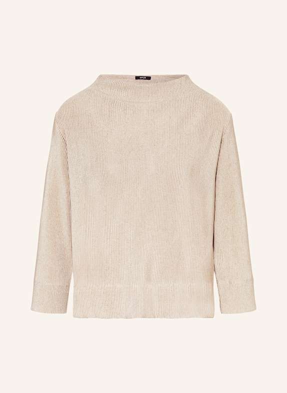 OPUS Pullover SATELLA mit Glitzergarn TAUPE
