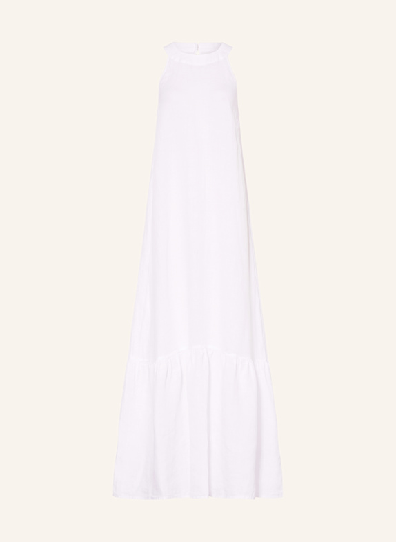 120%lino Strandkleid aus Leinen WEISS