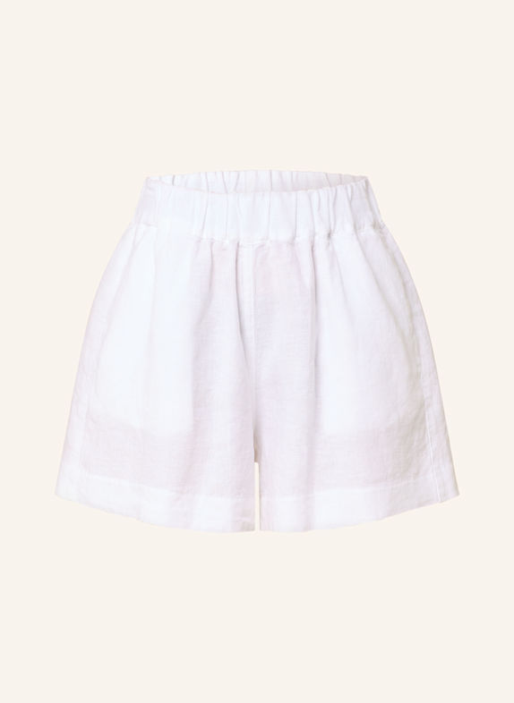 120%lino Leinenshorts WEISS