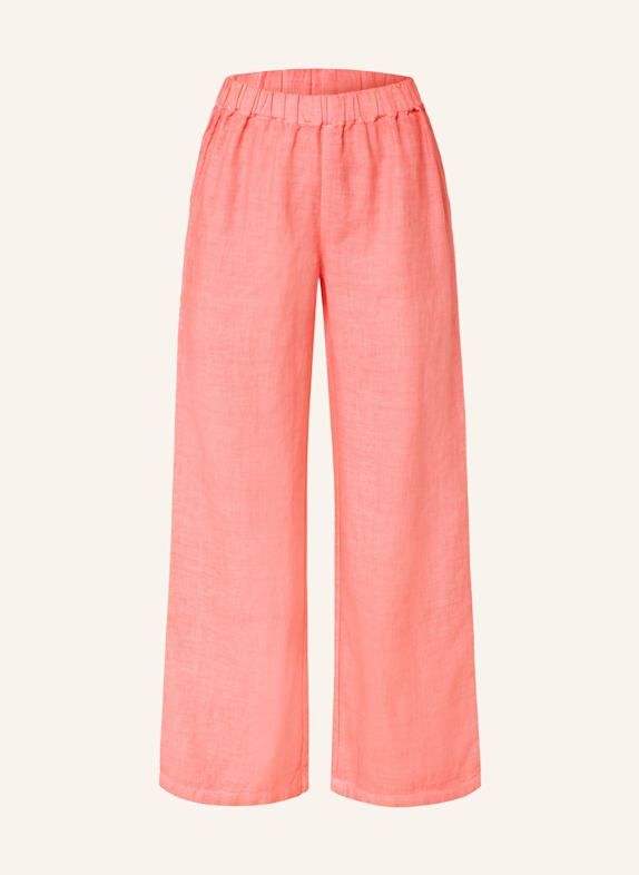 120%lino Marlenehose aus Leinen PINK
