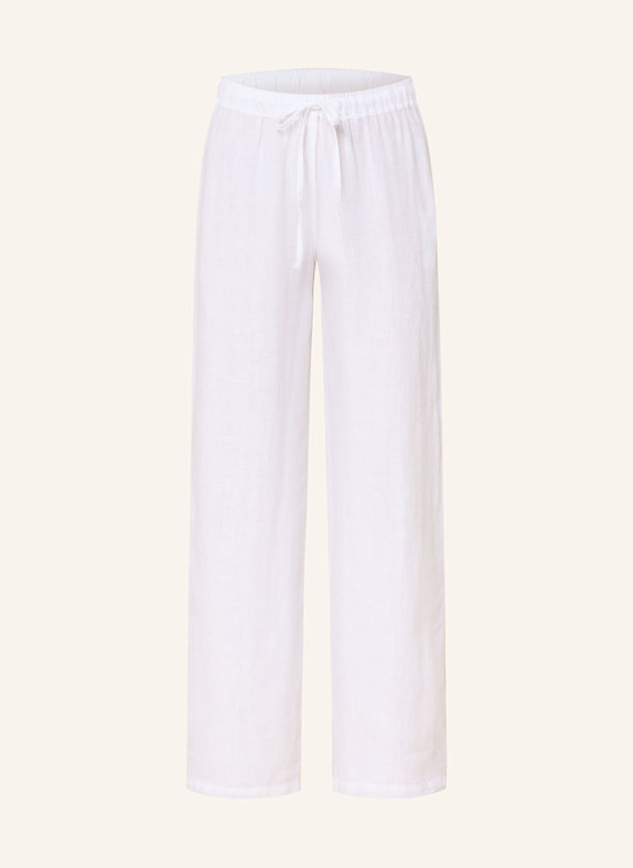 120%lino Marlenehose aus Leinen WEISS