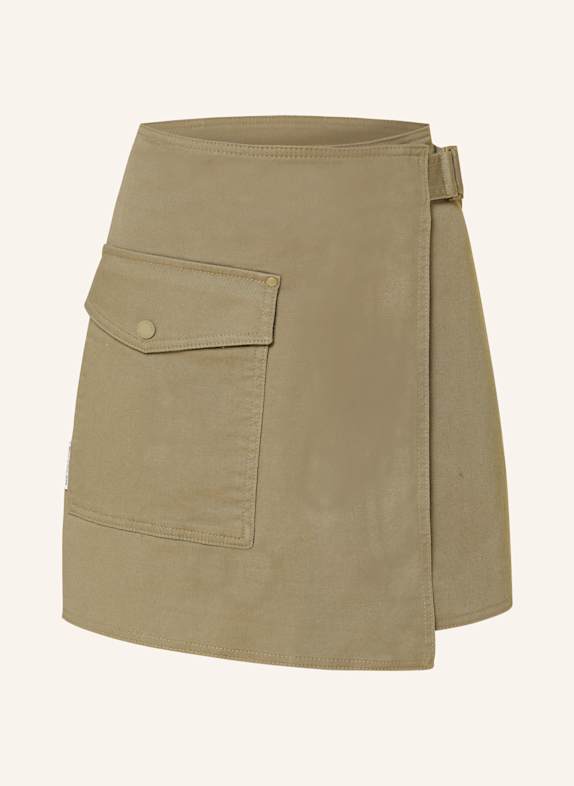Marc O'Polo DENIM Jeansrock in Wickeloptik KHAKI