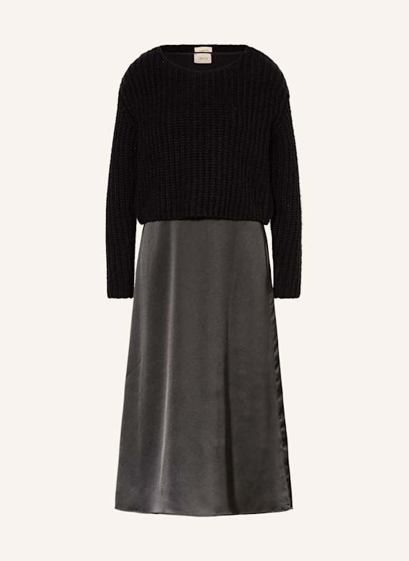 CARTOON Set: Kleid und Pullover SCHWARZ