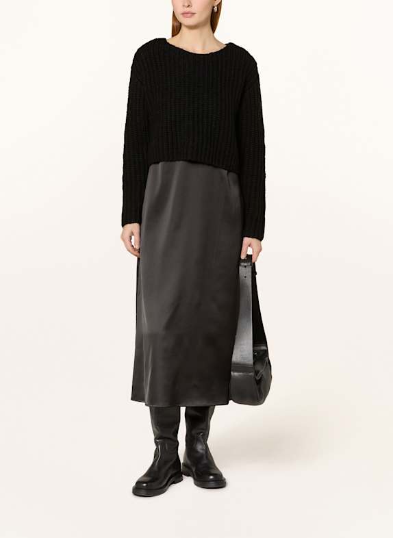 CARTOON Set: Kleid und Pullover SCHWARZ