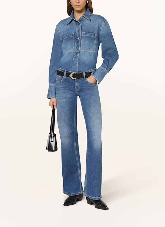 CAMBIO Wide Leg Jeans TESS BLAUW