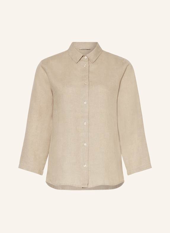 lilienfels Koszula z lnu z rękawami 3/4 BEŻOWY