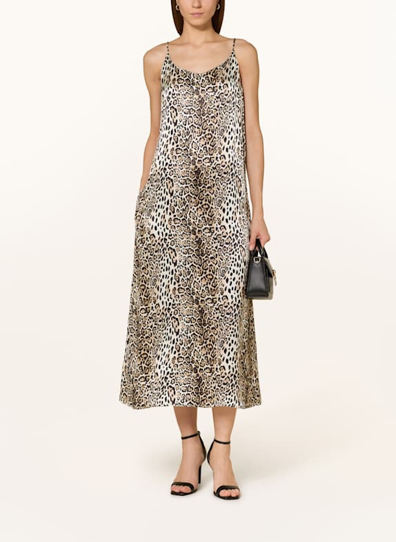 lilienfels Kleid HELLBRAUN/ BRAUN/ SCHWARZ