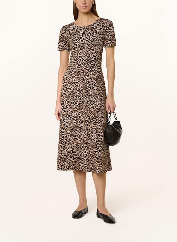 lilienfels Jerseykleid SCHWARZ/ CAMEL