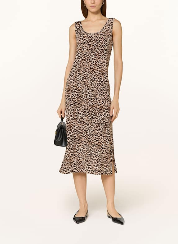 lilienfels Jerseykleid SCHWARZ/ CAMEL