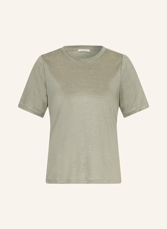 lilienfels T-shirt made of linen LIGHT GREEN