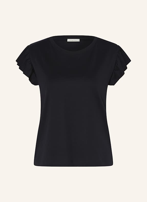 lilienfels T-shirt with frills BLACK