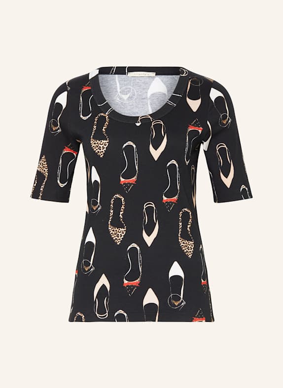 lilienfels T-shirt BLACK/ BEIGE/ CREAM