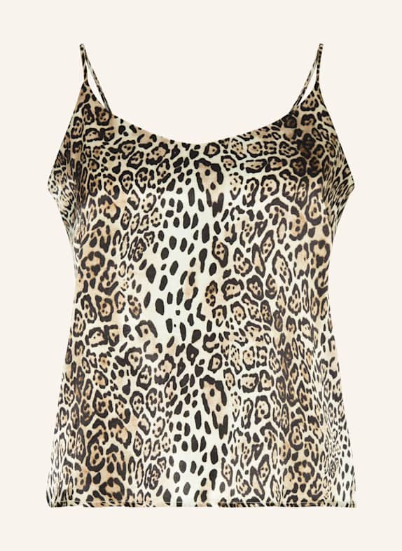 lilienfels Satin top BLACK/ BEIGE/ BROWN
