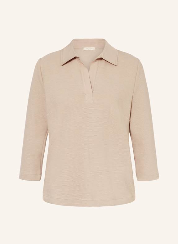 lilienfels Shirt with 3/4 sleeves LIGHT BROWN