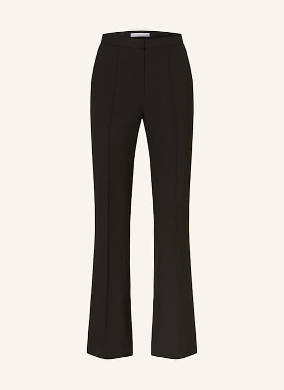 RAFFAELLO ROSSI Spodnie bootcut DORO CZARNY