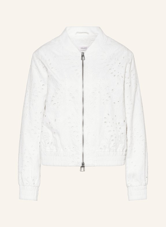 darling harbour Blouson mit Lochspitze WEISS